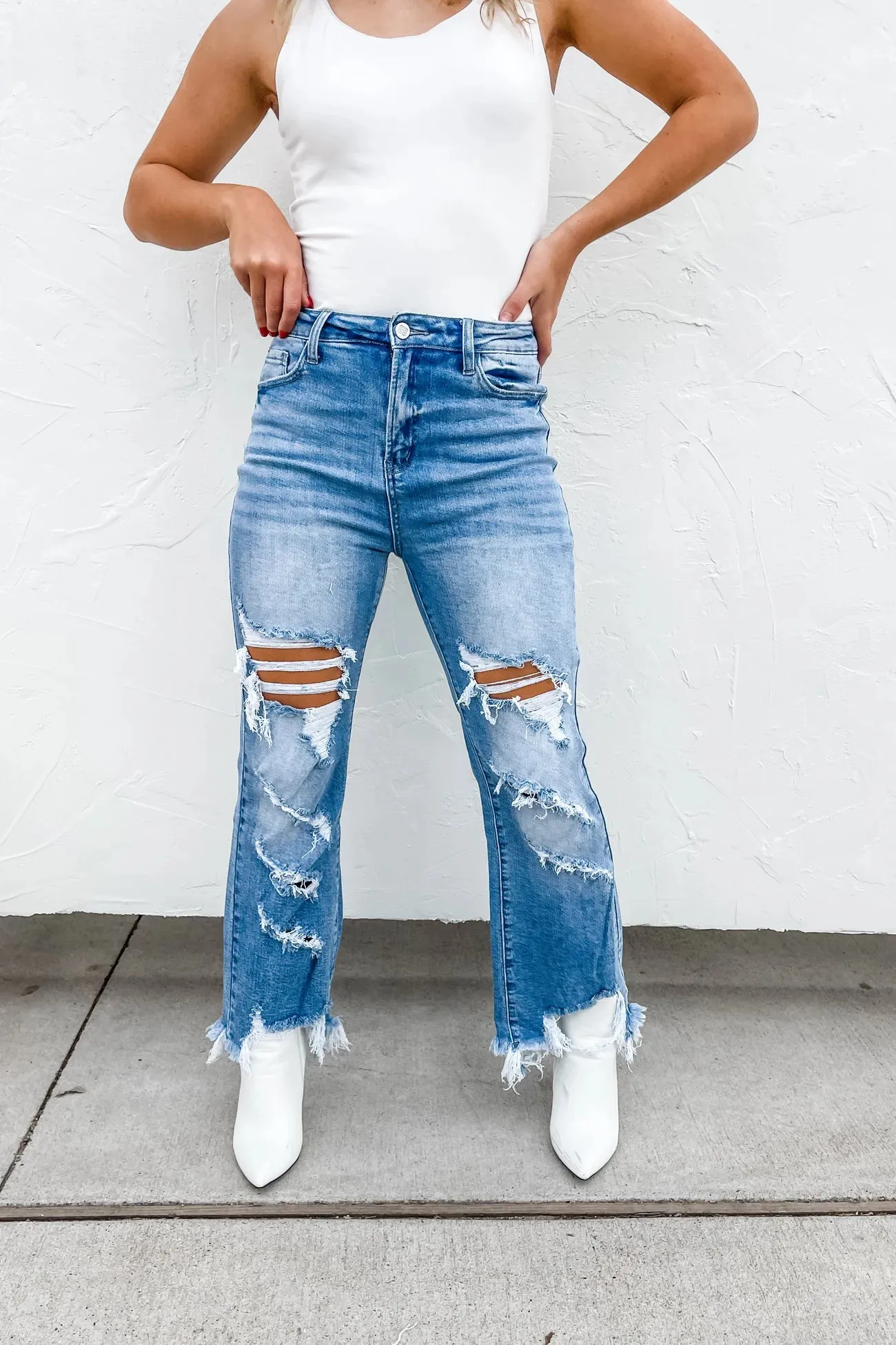 Urban Distressed Jeans (Light Wash)