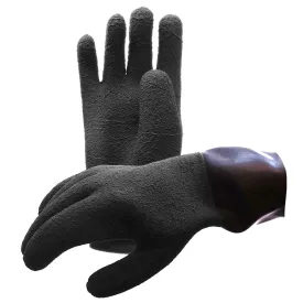 Used Waterproof Heavy Duty Latex Dry Gloves - XX-Large