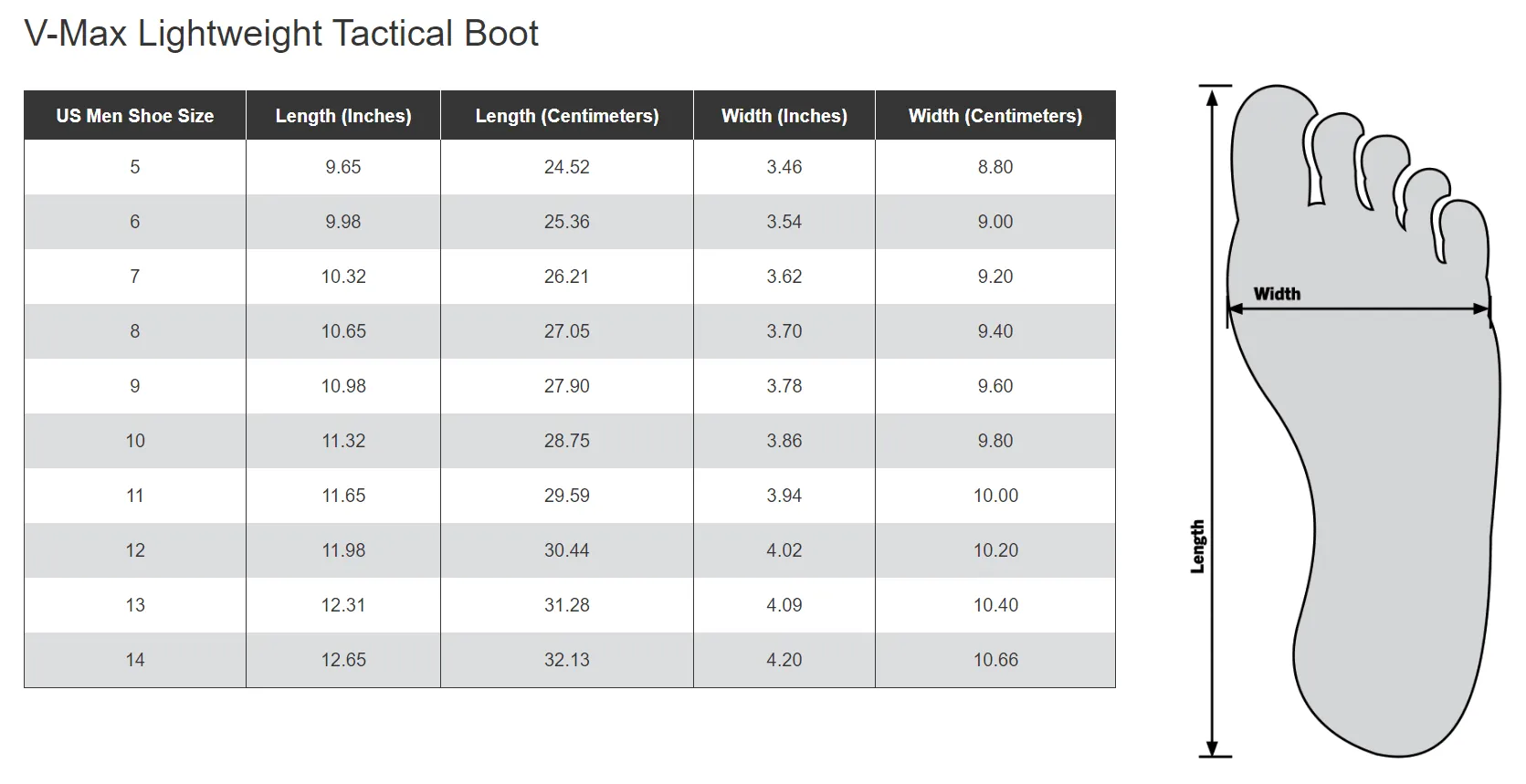 V-Max Lightweight Tactical Boot - 8 Inch by Rothco