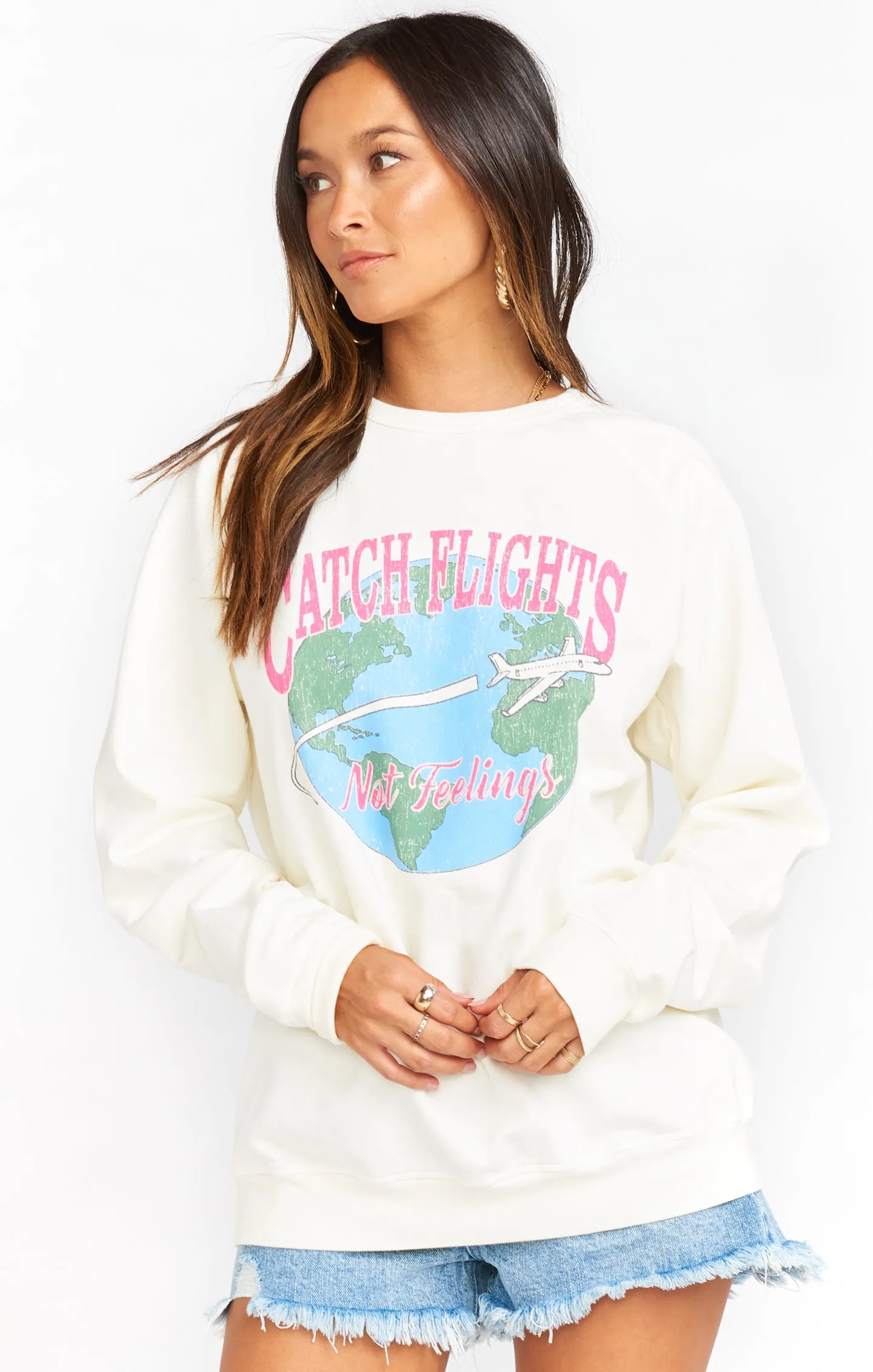 Vada Sweatshirt ~ Catch Flights Graphic