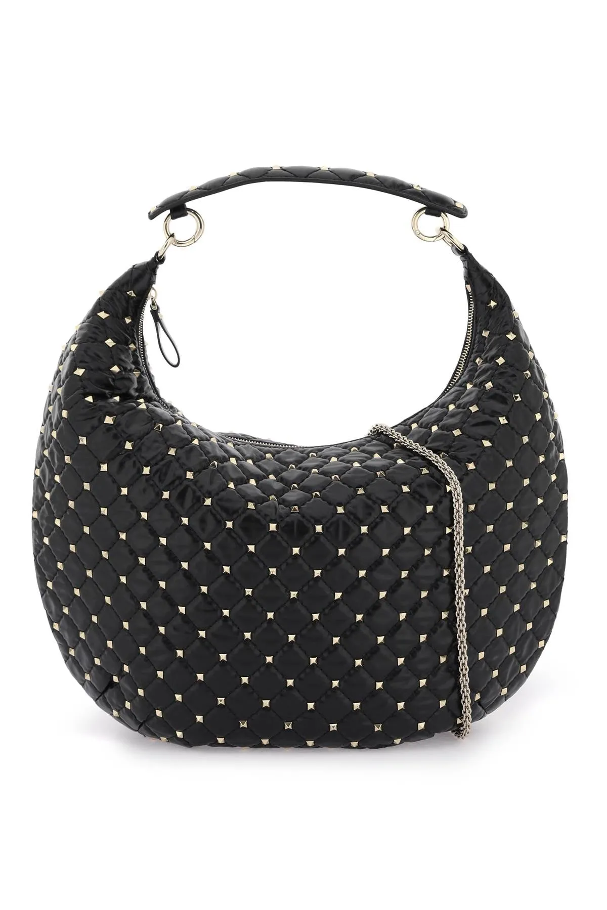 Valentino Garavani leather 'rockstud spike' hobo bag