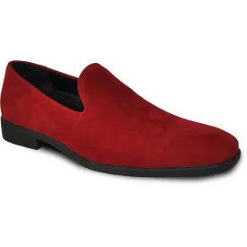 VANGELO Men Dress Shoe KING-5 Loafer Formal Tuxedo for Prom & Wedding Red - Wide Width Available - Ortholite Insole