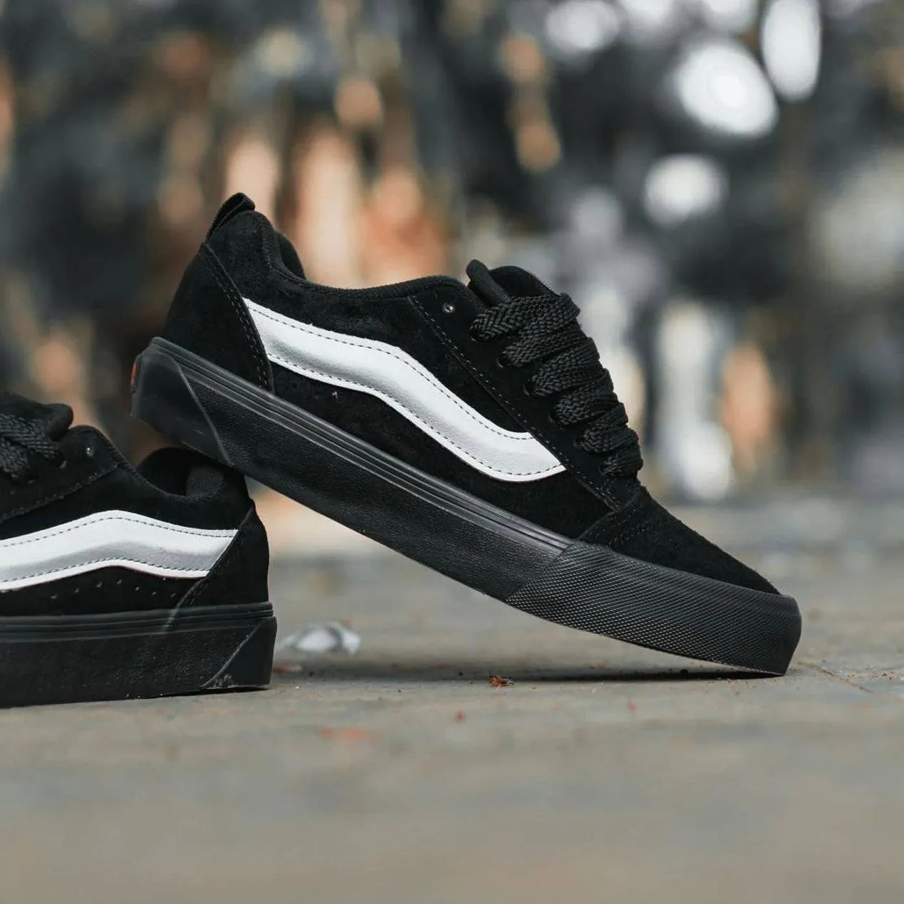 Vans Knu Skool Black Dames