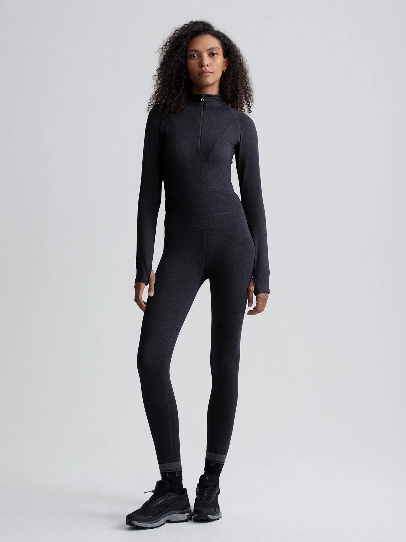 Varley Always Warm Base Layer Legging - Black Marl