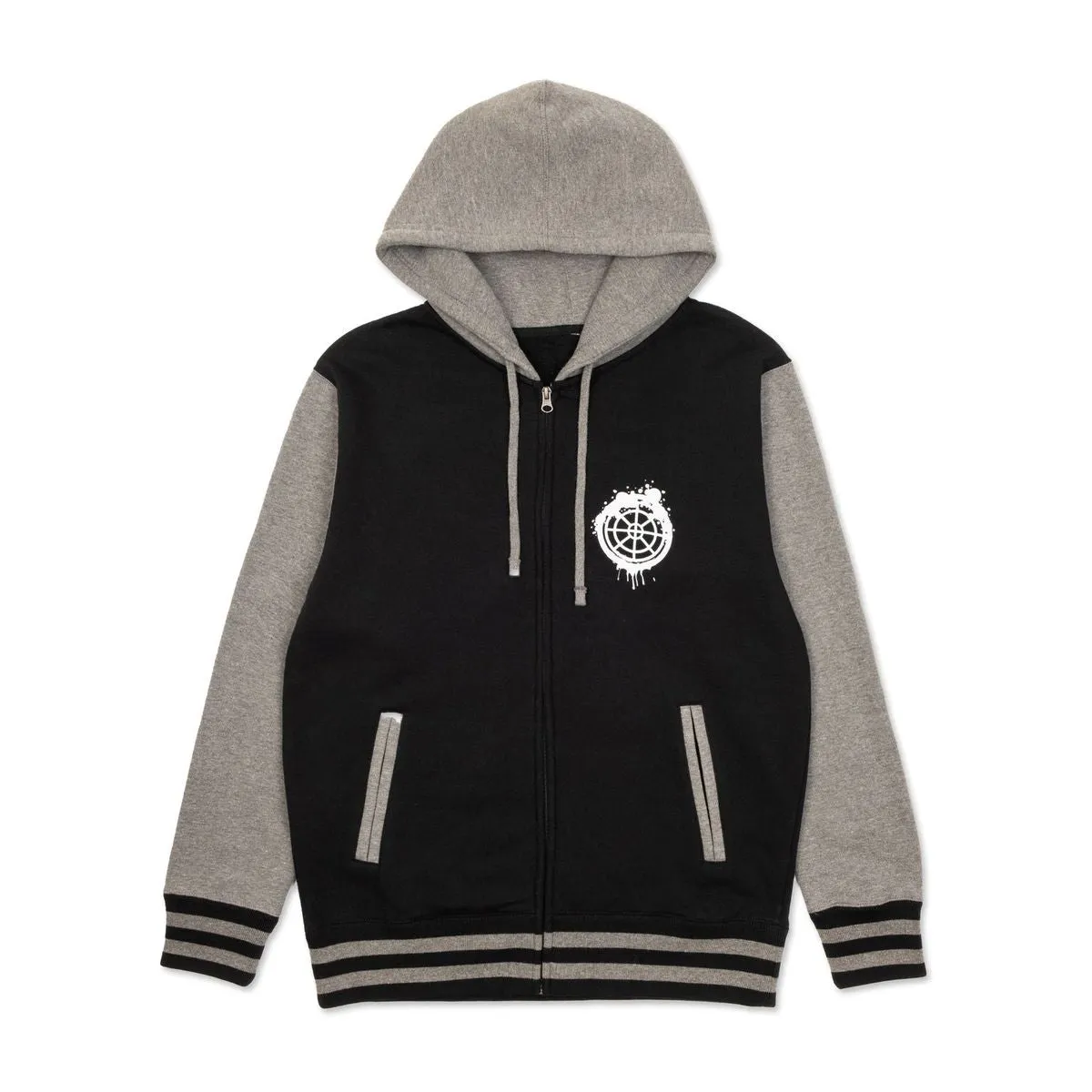 Varsity Black and Grey Hoodie