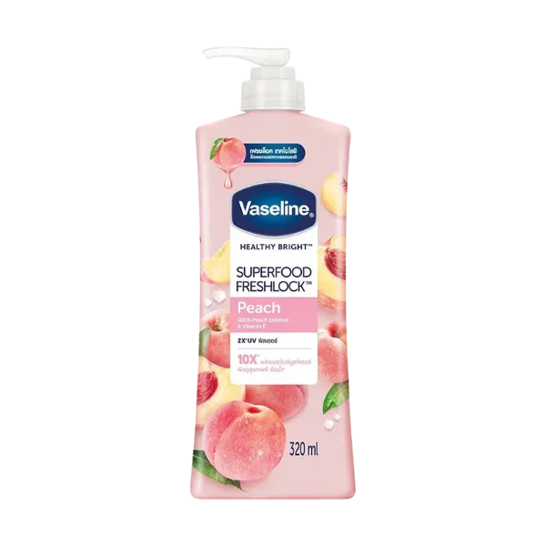 Vaseline Super Food Fresh Lock Peach Body Lotion 320ml