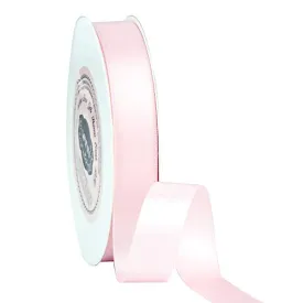 VATIN 5/8 inch Double Faced Polyester Light Pink Satin Ribbon - 25 Yard Spool, Perfect for Wedding Decor, Wreath, Baby Shower,Gift Package Wrapping and Other Projects