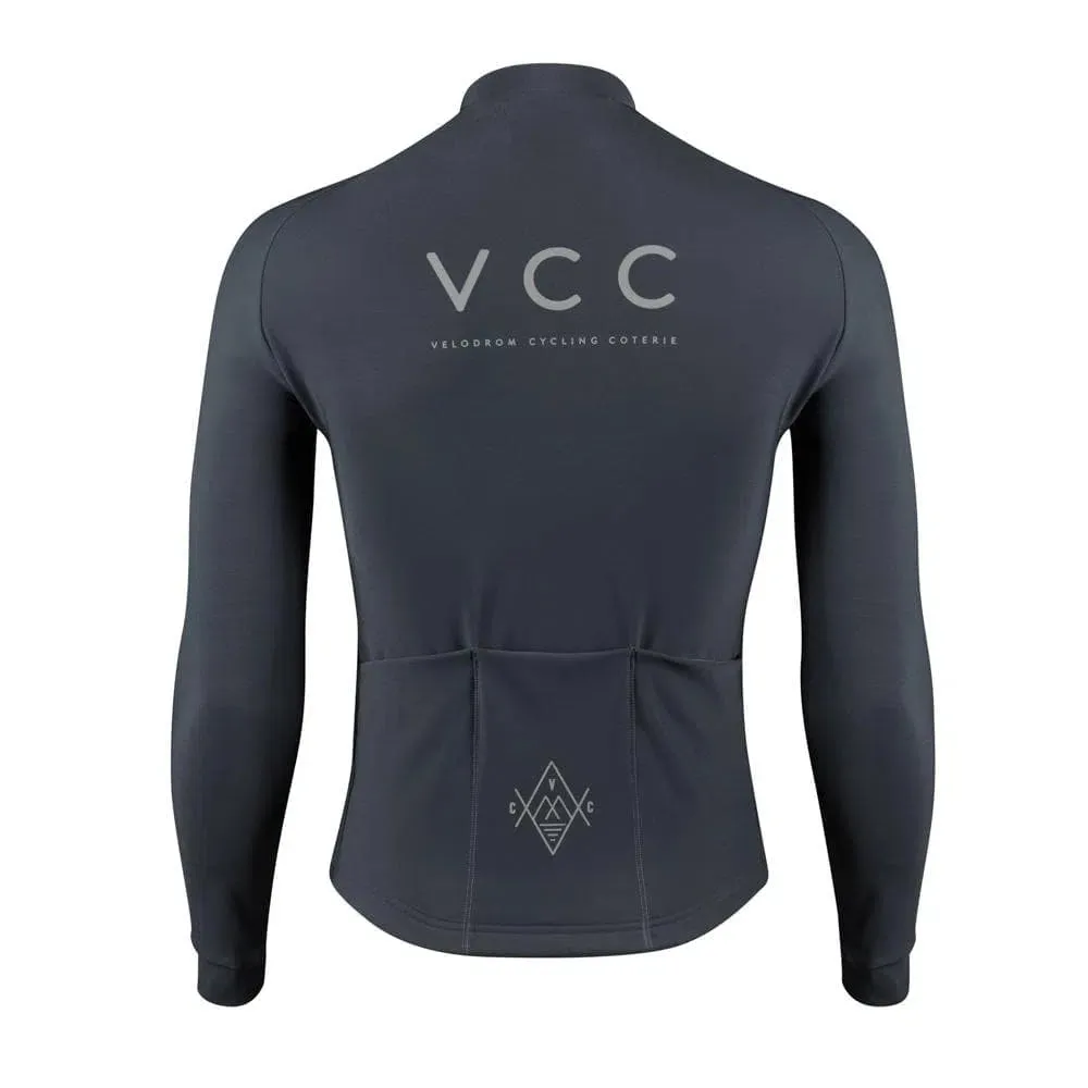 VELODROM VCC Winter Long Sleeve Jersey -  Deep Grey