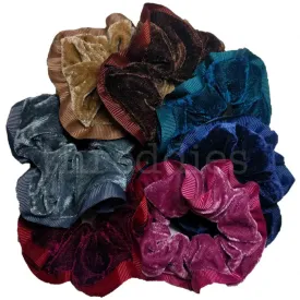 Velvet and Grosgrain Ribbon Scrunchies