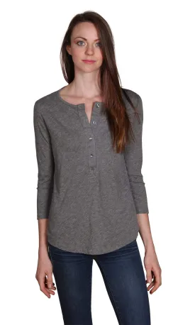 Velvet by Graham & Spencer Candiss Cotton Slub Henley Top