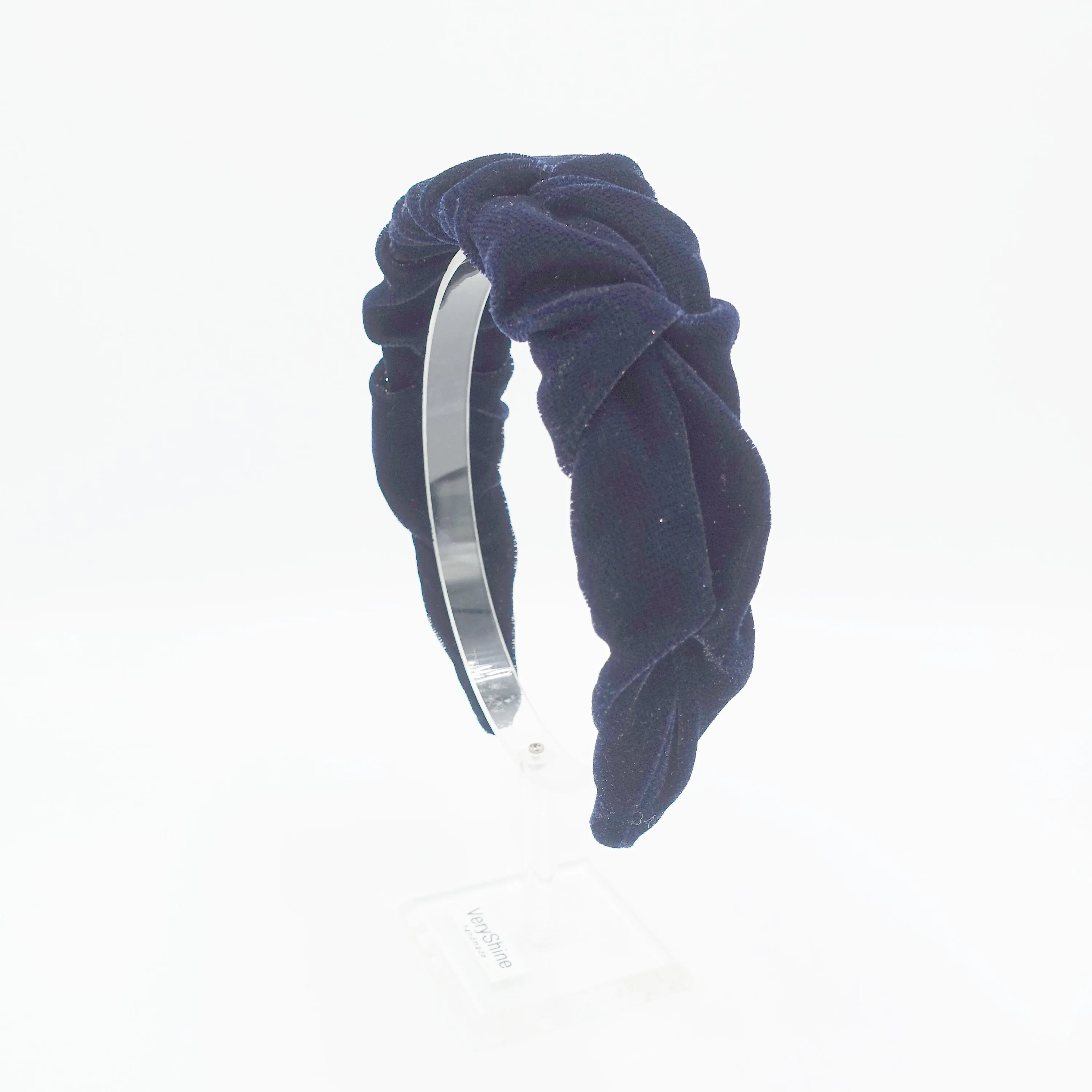 velvet headband, twist pleated headband, stylish Fall Winter fashion hairband for women