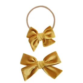 Velvet - Honey Bow Headband