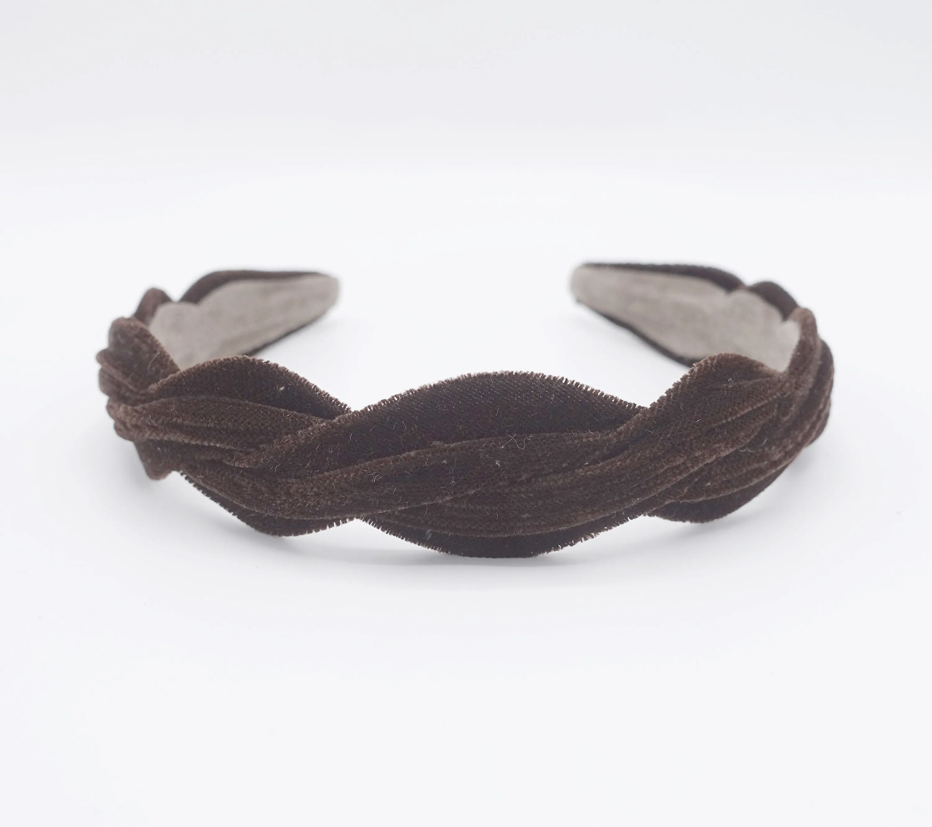 velvet narrow wave headband  for women