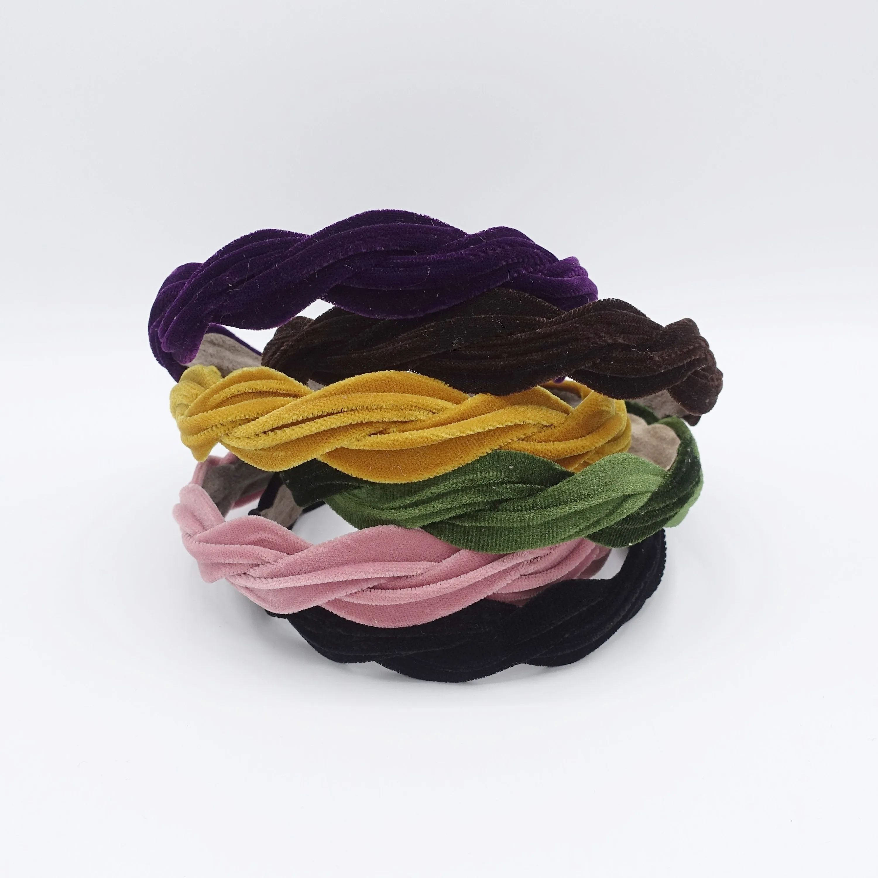 velvet narrow wave headband  for women