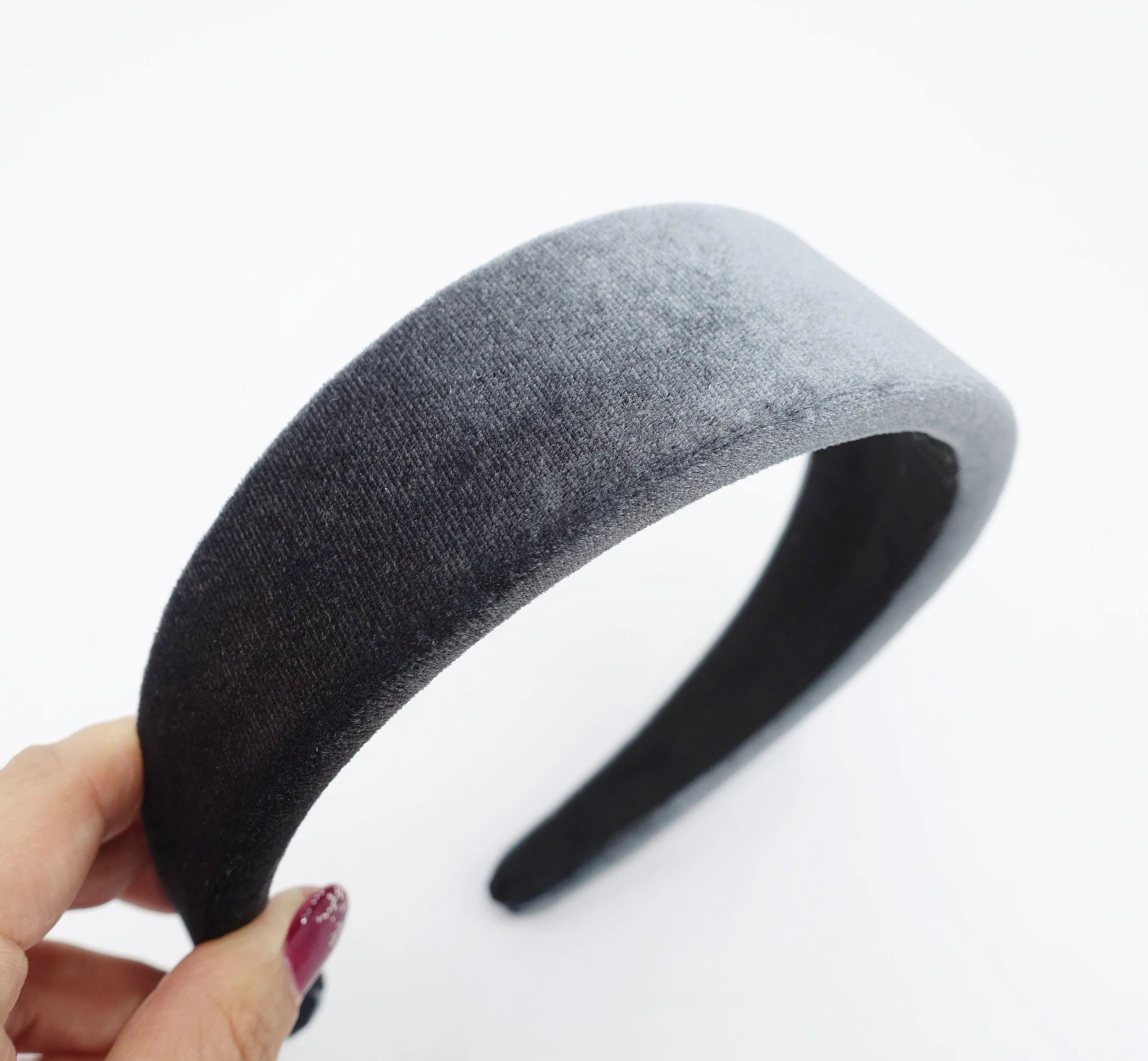 velvet padded headband simple basic fashion hairband for women