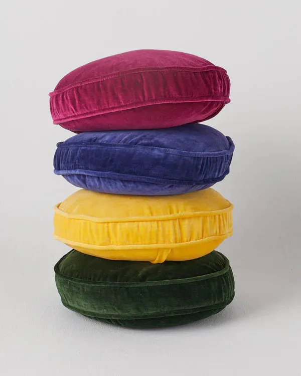 VELVET PEA CUSHION | Kombu Green