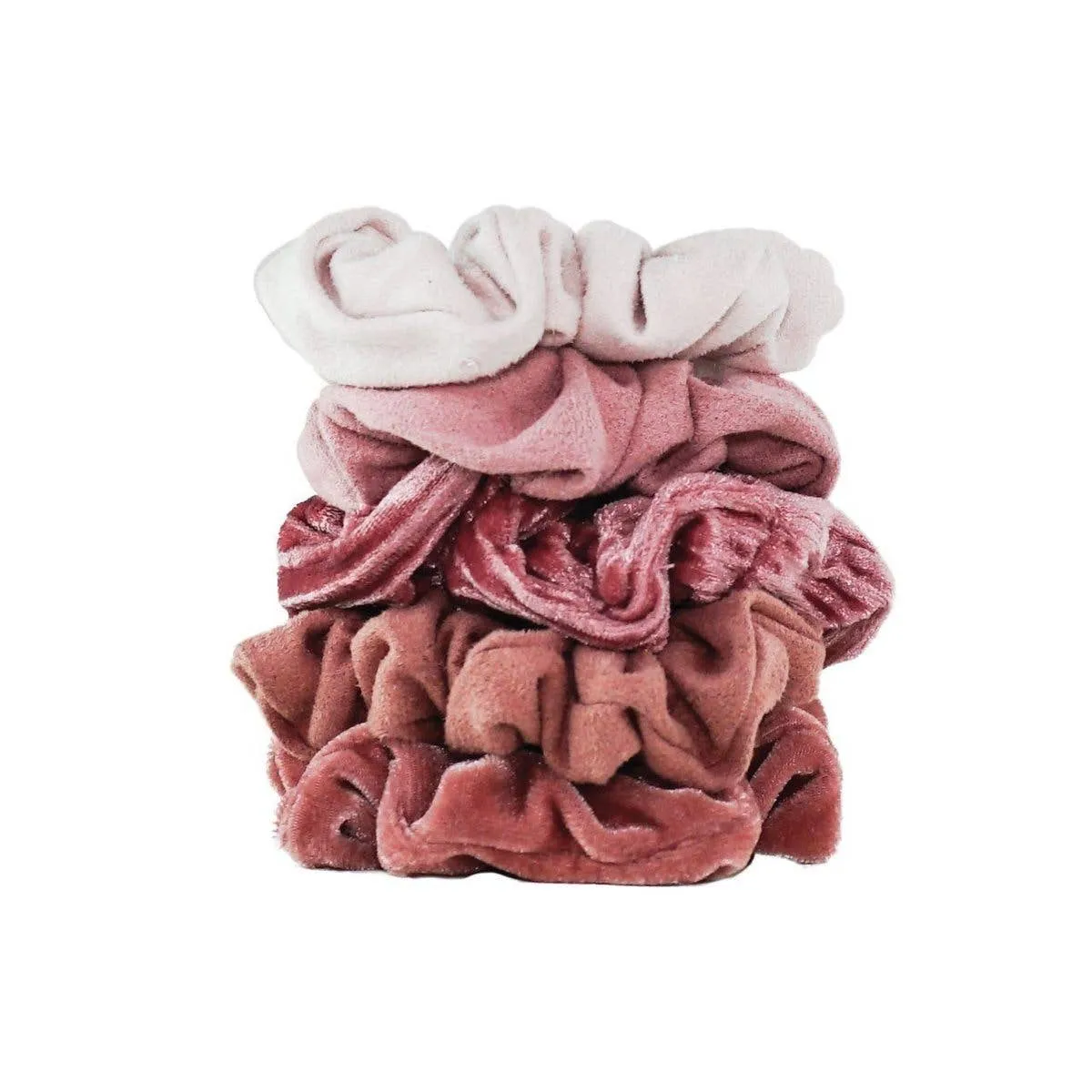 Velvet Scrunchies - Blush and Mauve