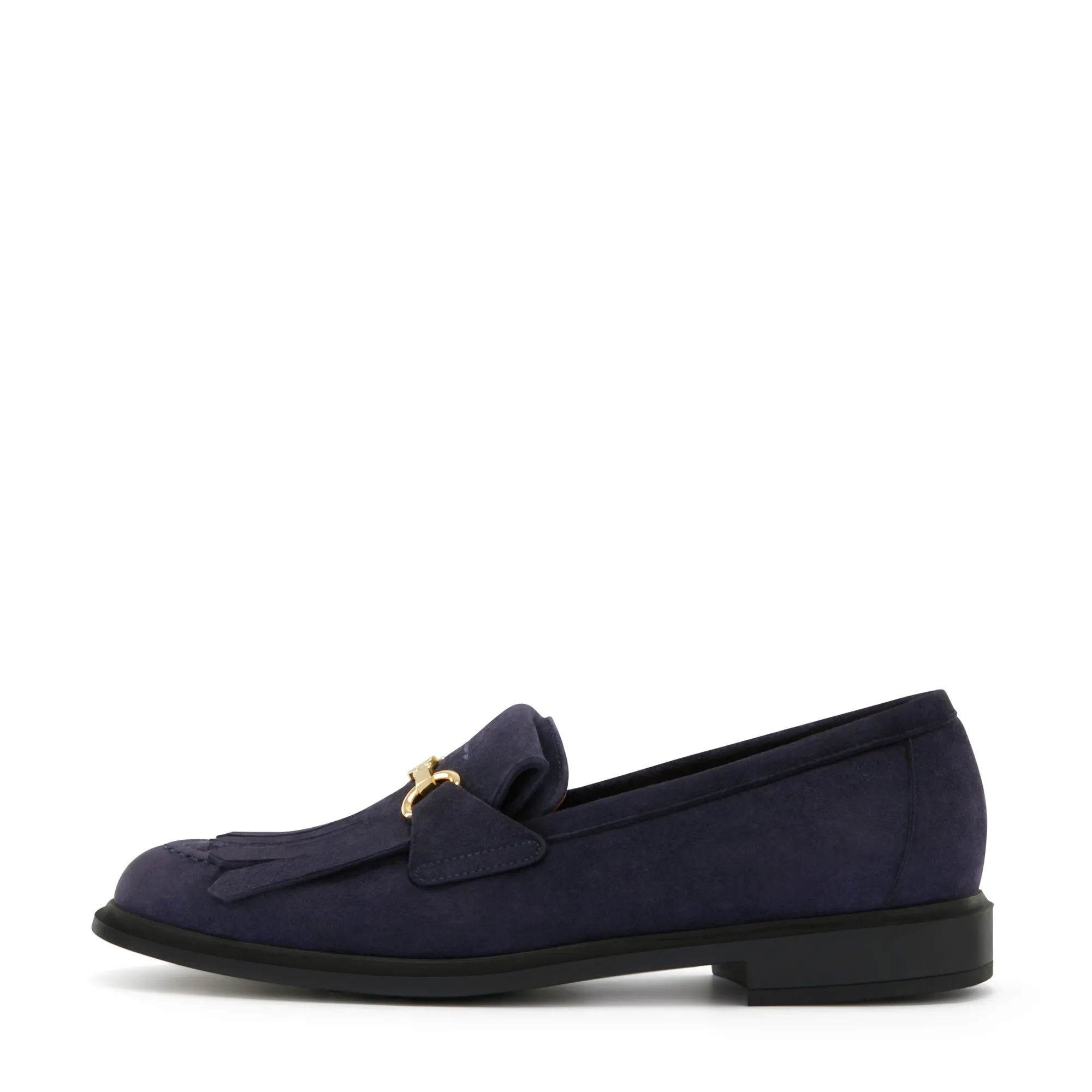 Vendôme Lave blue suede loafers