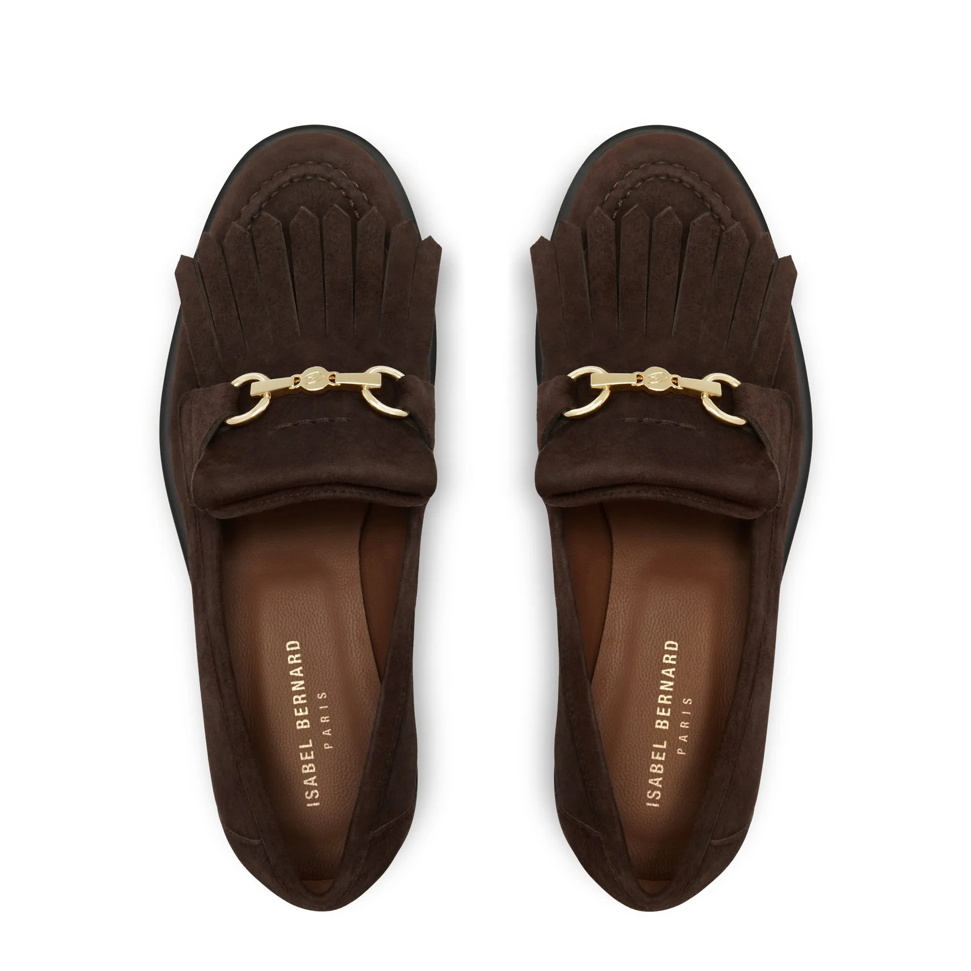 Vendôme Lave brown suede loafers