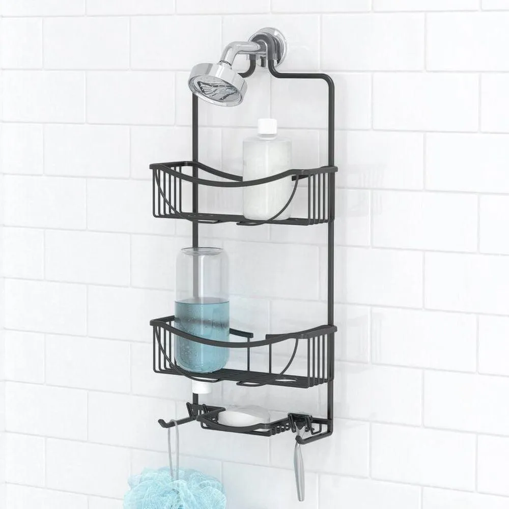 Venus 3 Tier Aluminium Shower Caddy Matte Black