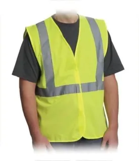 Vest, PIP Class 2 Economy HI viz Yellow, Solid Fabric