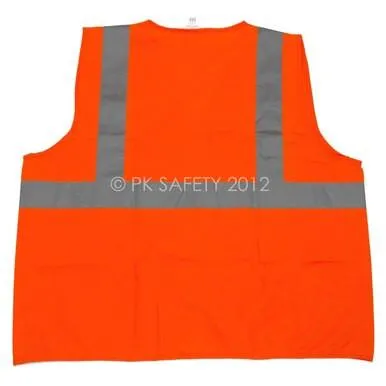 Vest, PIP Class 2 Economy Orange, Solid Fabric