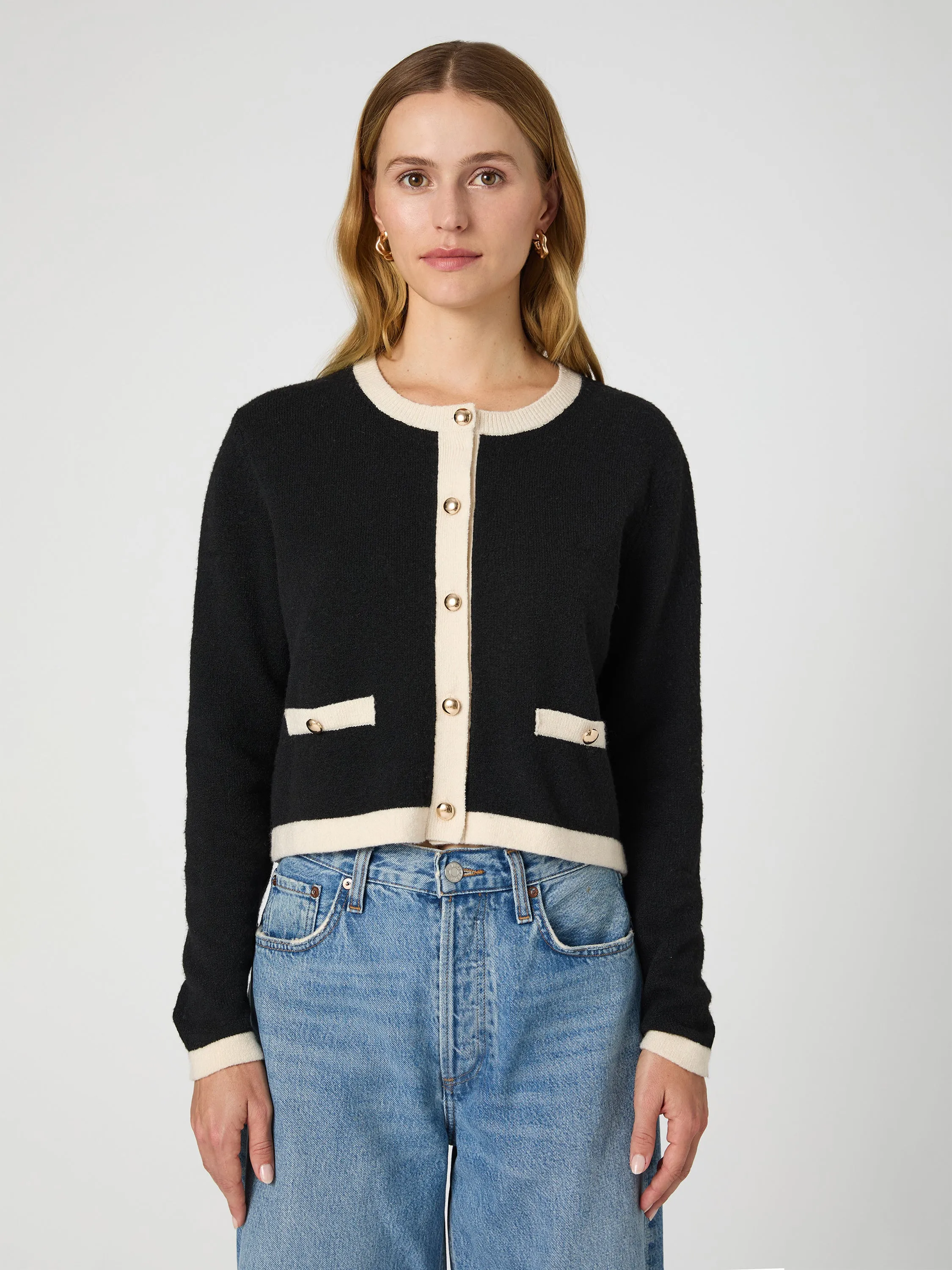 Vhari Contrast Cardigan