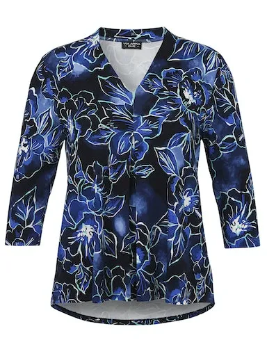 Via Appia Blue Flower Top