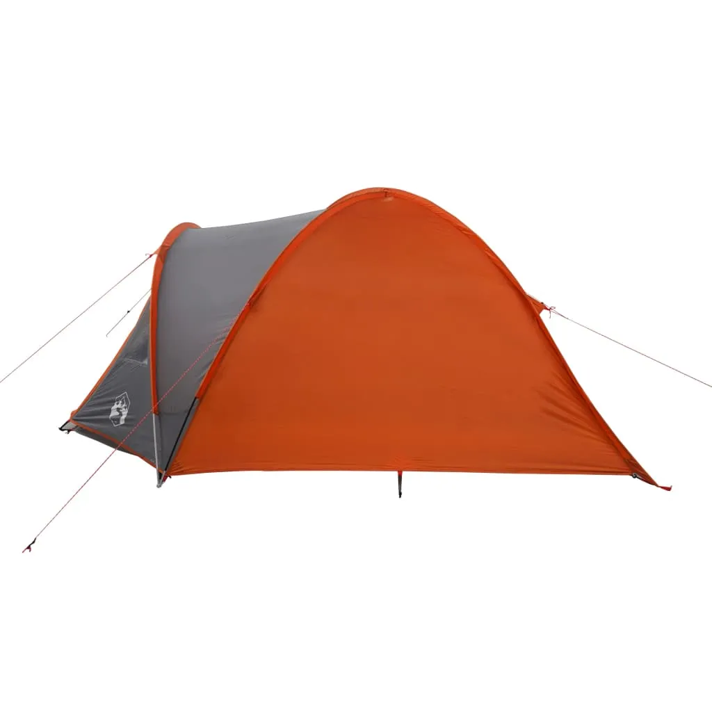 vidaXL Camping Tent Dome 4-Person Orange Waterproof