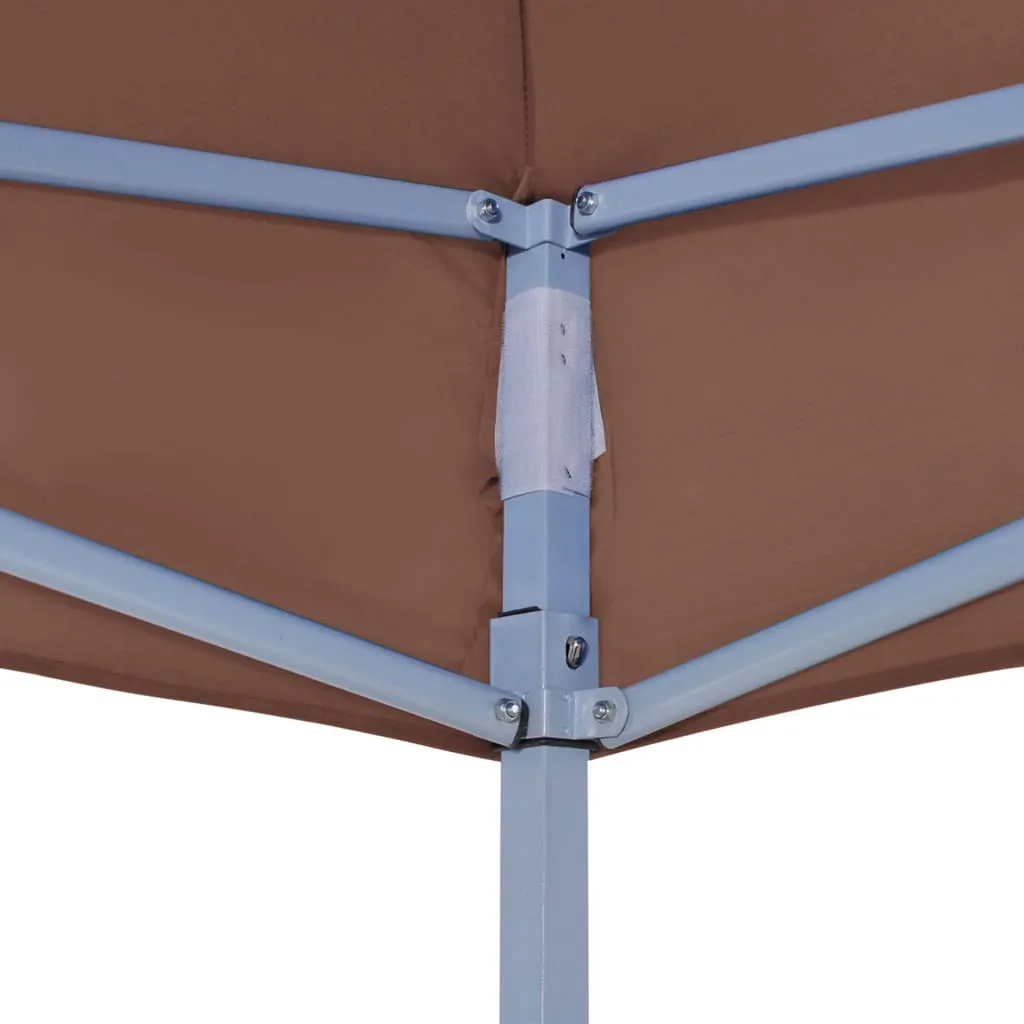 vidaXL Party Tent Roof 2x2 m Brown 270 g/m²