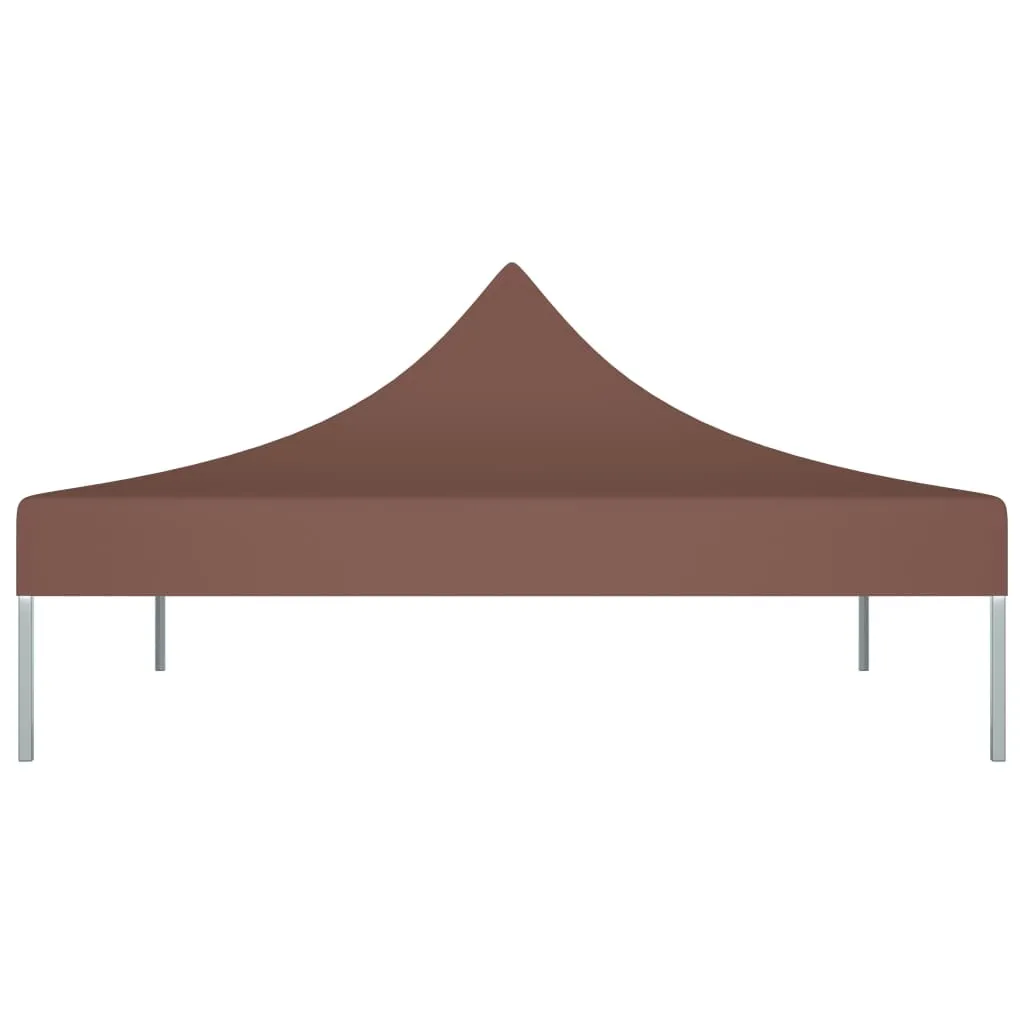 vidaXL Party Tent Roof 2x2 m Brown 270 g/m²