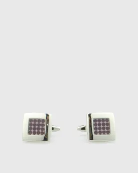 VINCENT & FRANKS VF21258 EN PURPLE CUFFLINKS