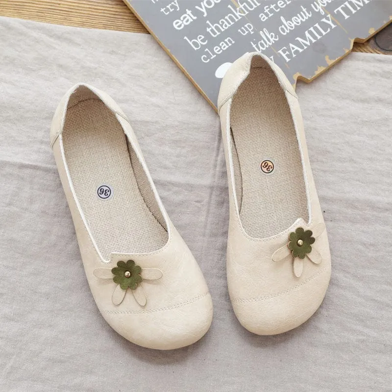 Vintage Flower Ballerina Flats