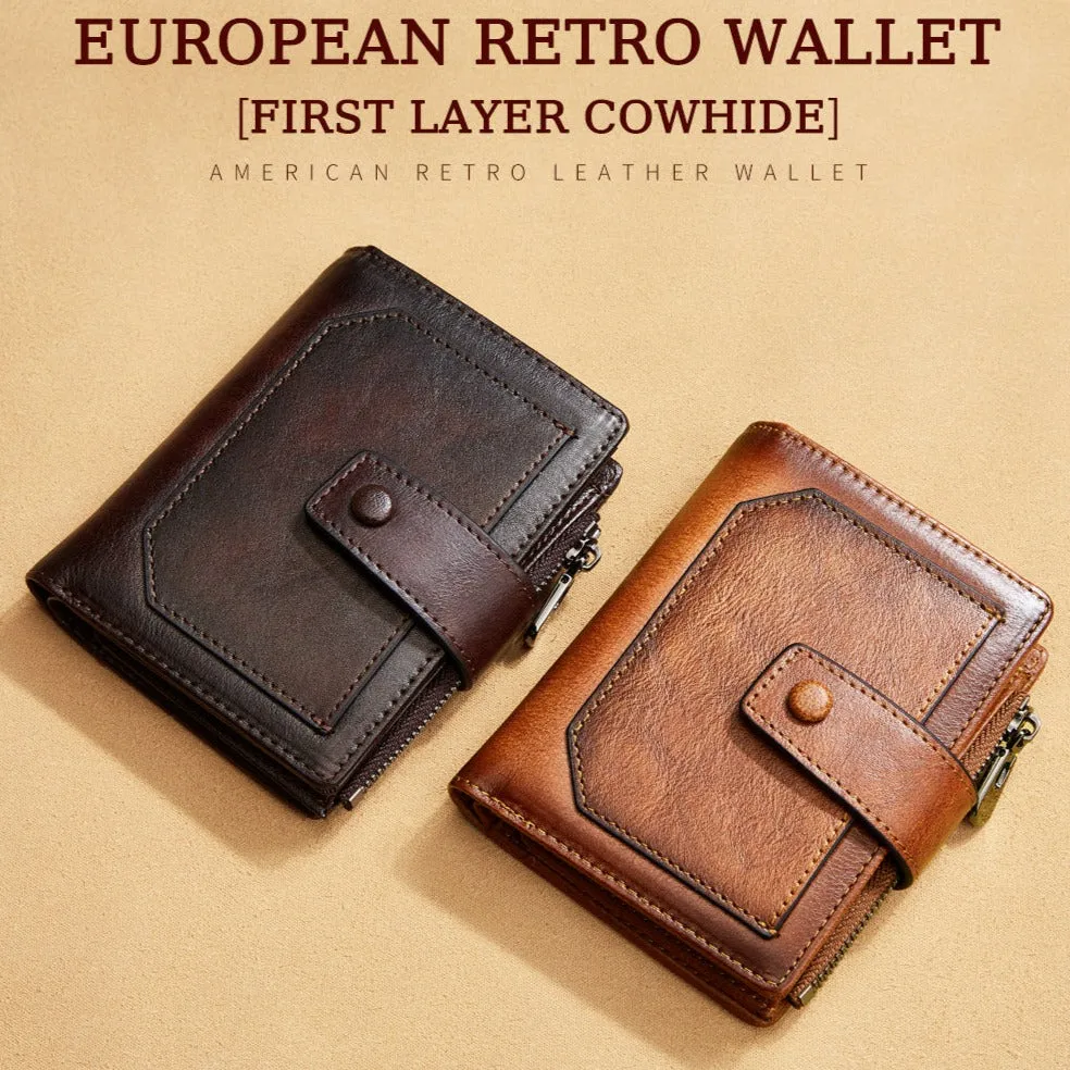 Vintage Genuine Leather Men's Wallet