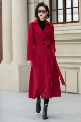 Vintage Inspired Winter Maxi Wool Coat 5348