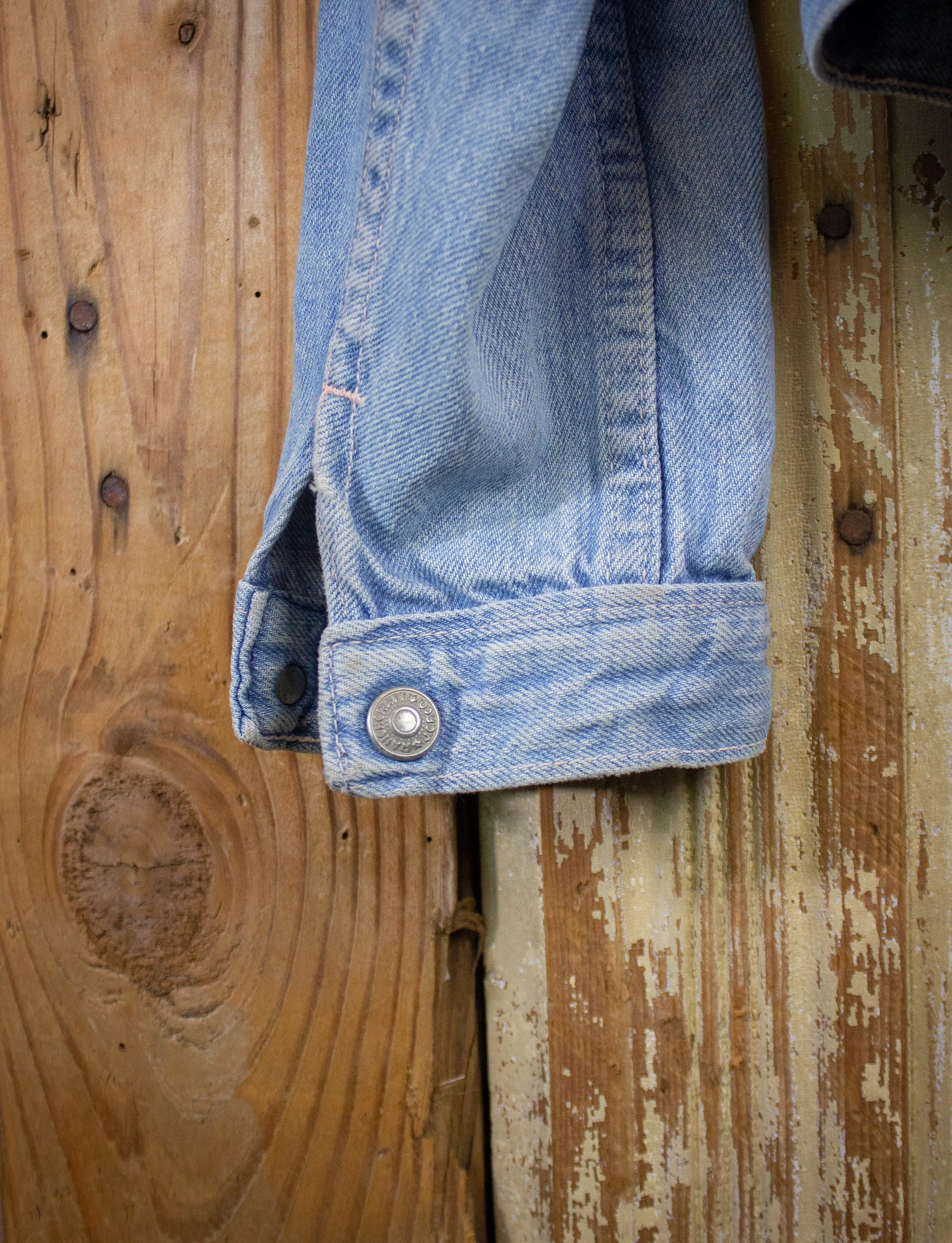 Vintage JcPenney Ranchcraft Denim Trucker Jacket 70s Light Wash Small