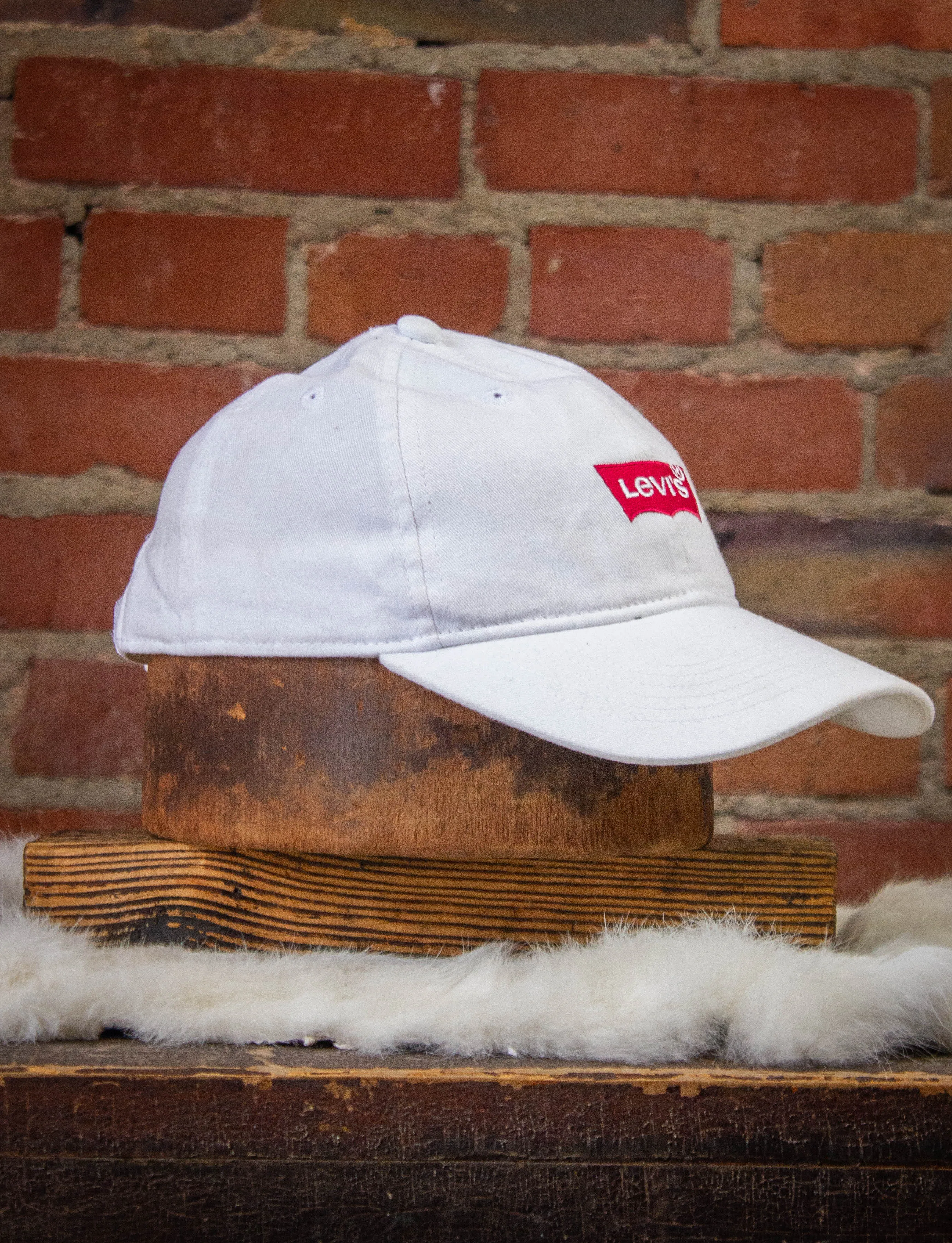 Vintage Levi's Baseball Cap White