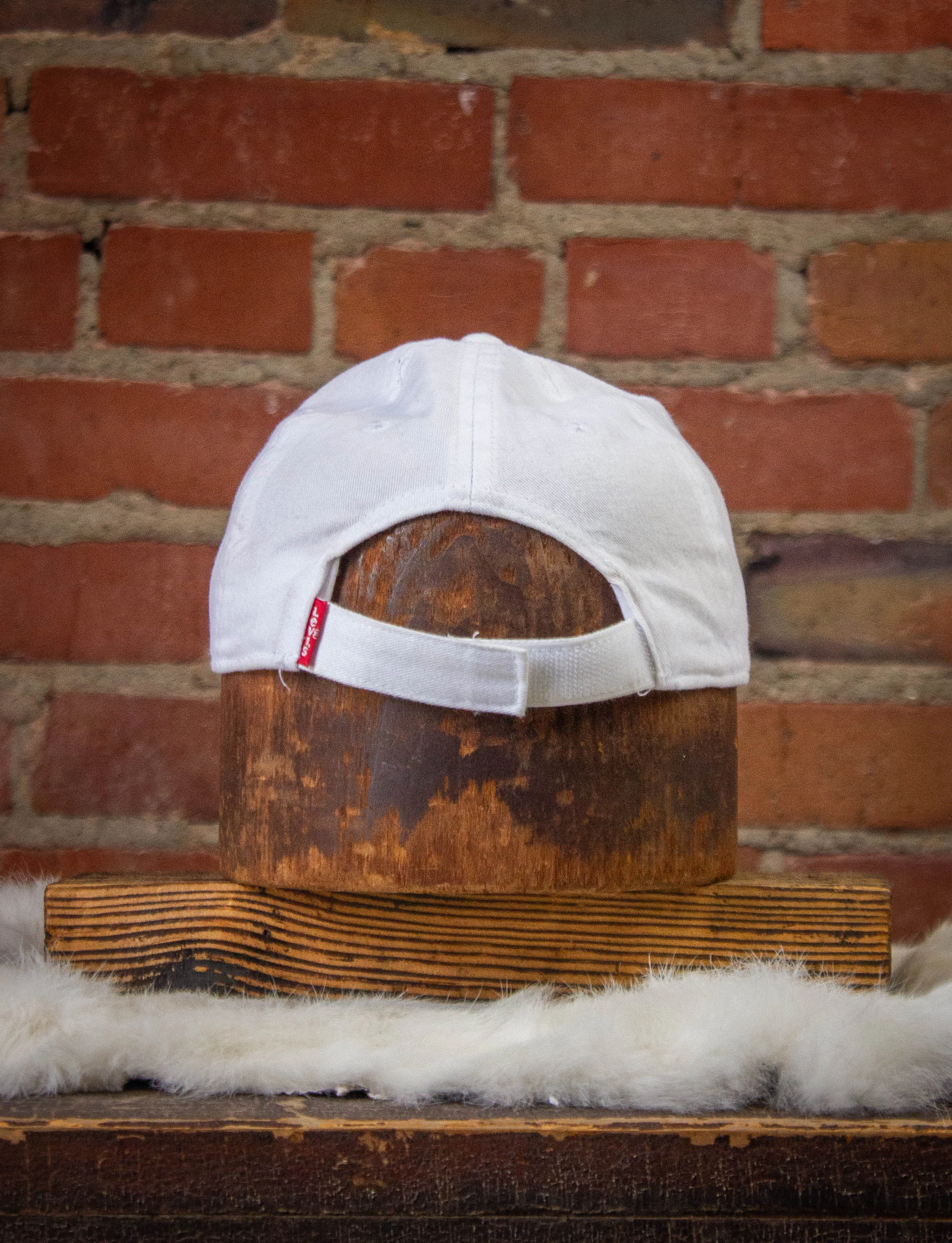 Vintage Levi's Baseball Cap White