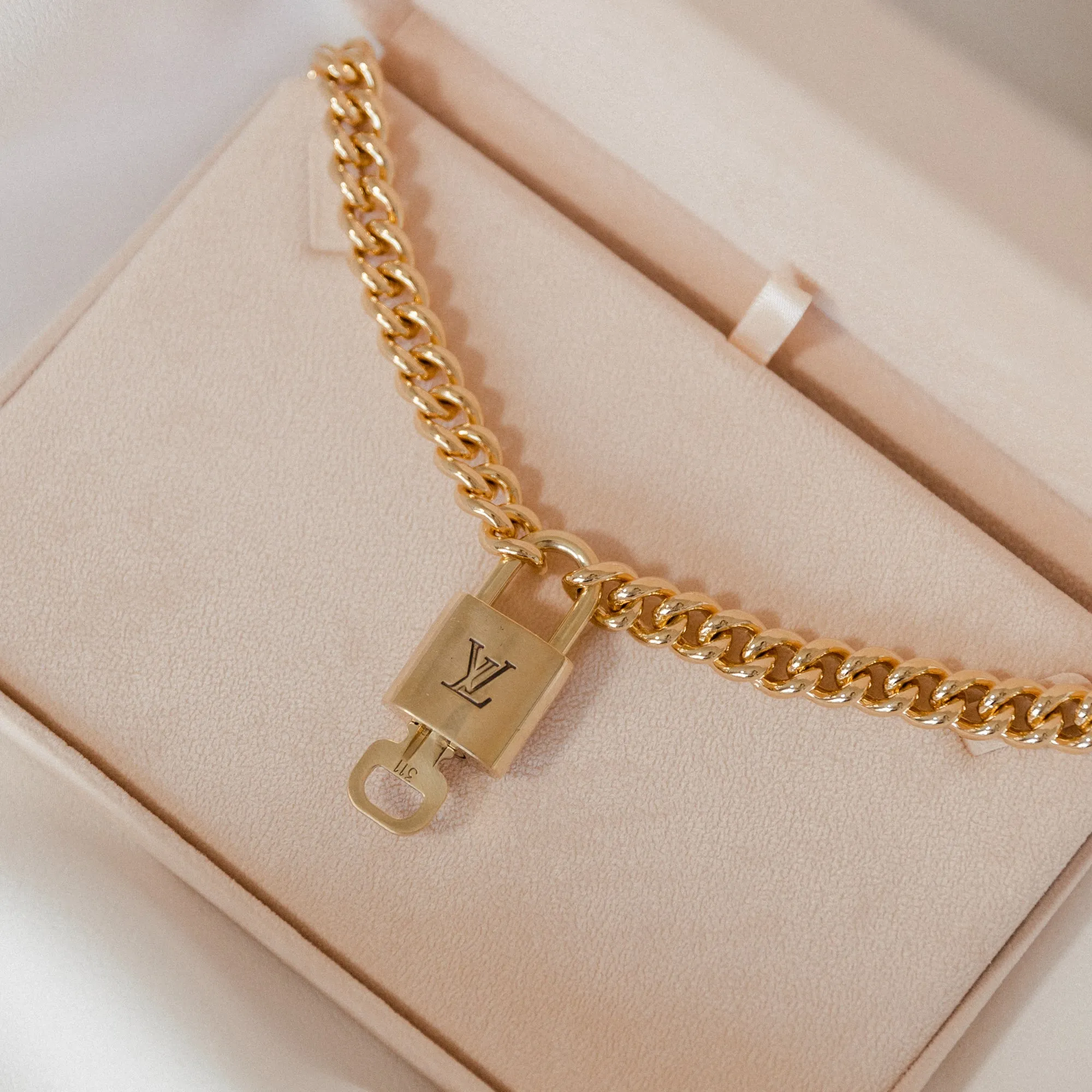 Vintage Louis Vuitton Lock Necklace 2.0