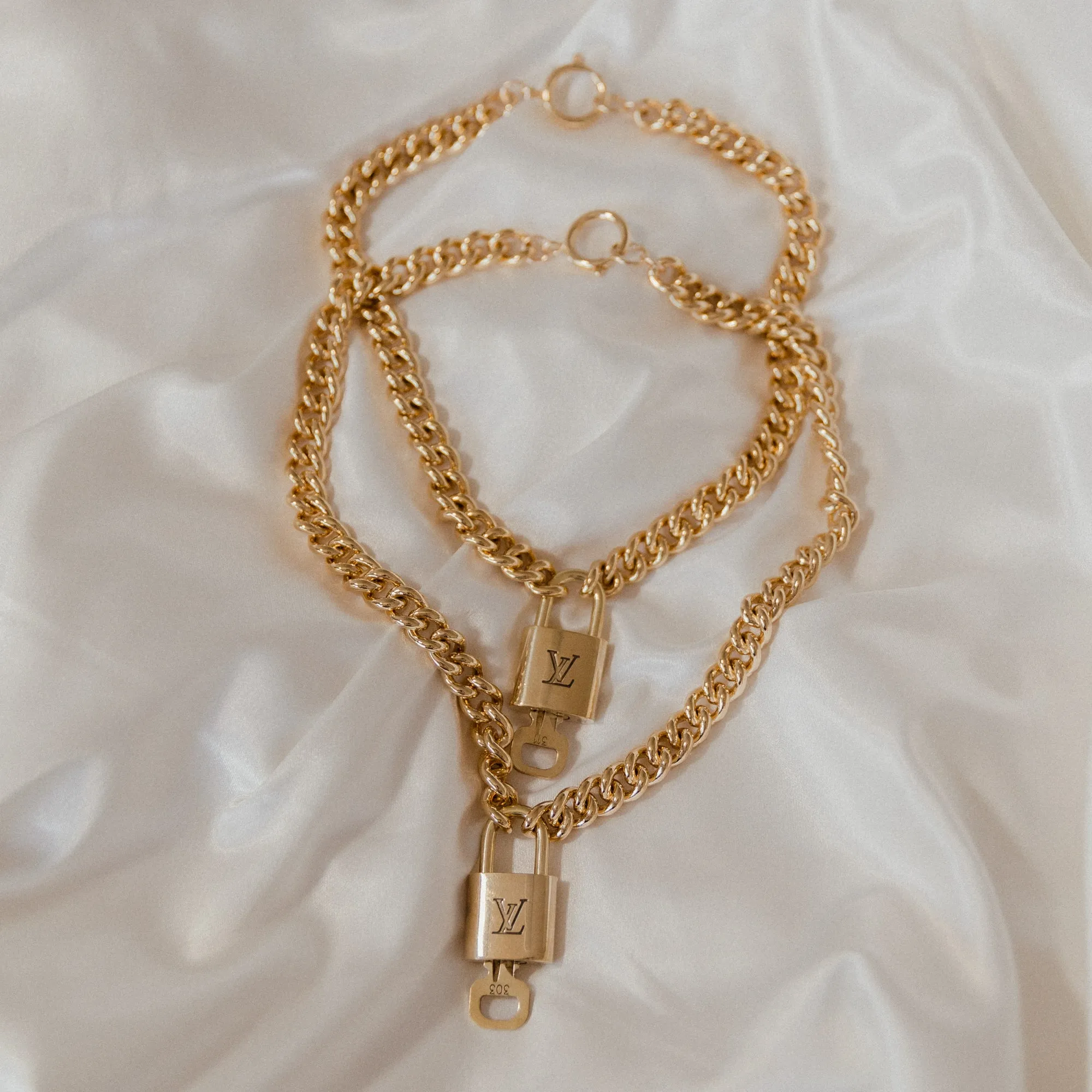 Vintage Louis Vuitton Lock Necklace 2.0