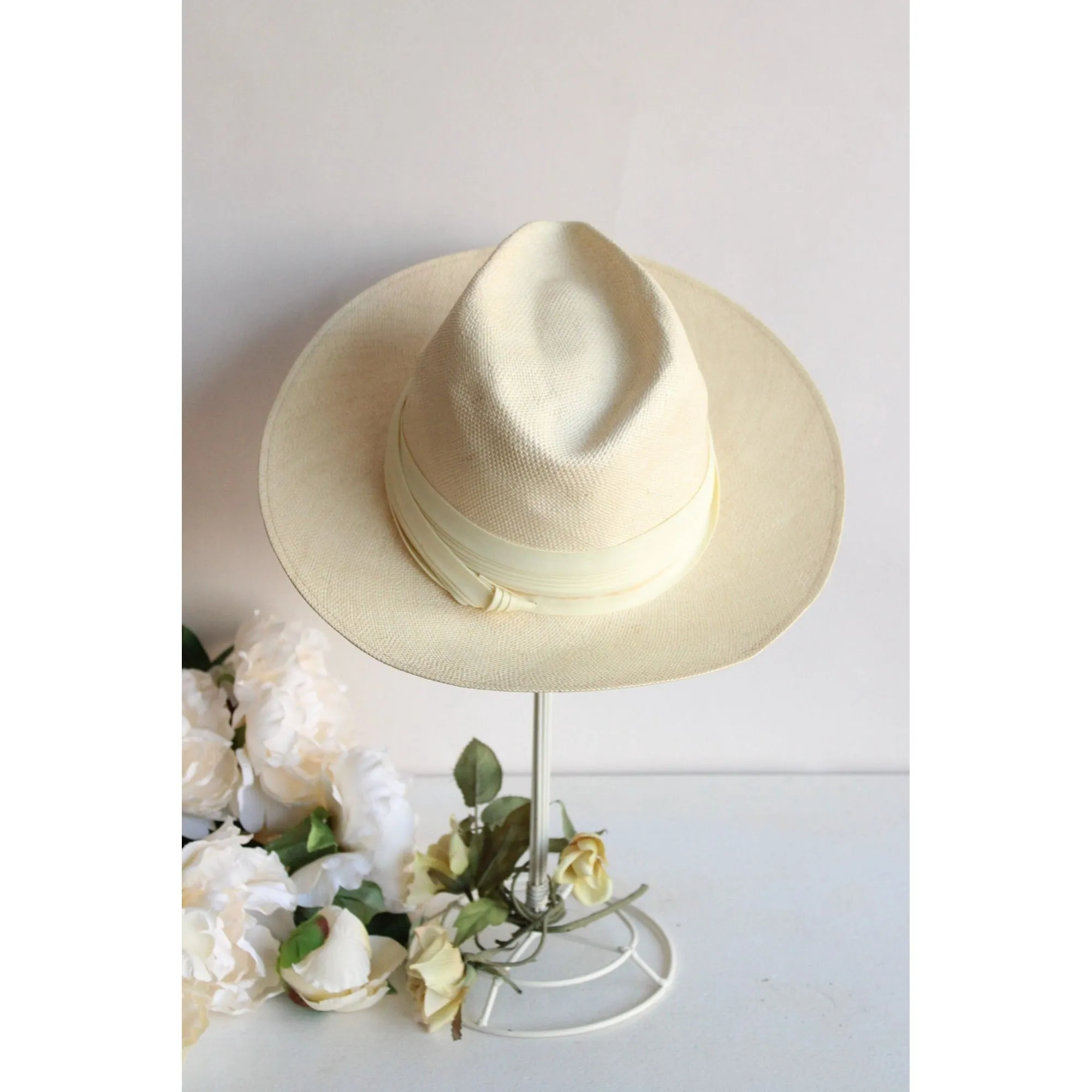 Vintage Mens Straw Hat Pacific Panama