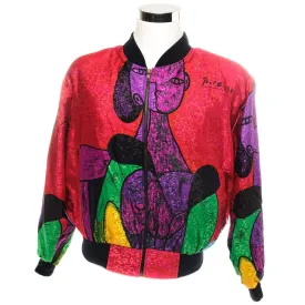 VINTAGE PICASSO BOMBER JACKET 90s SIZE LARGE