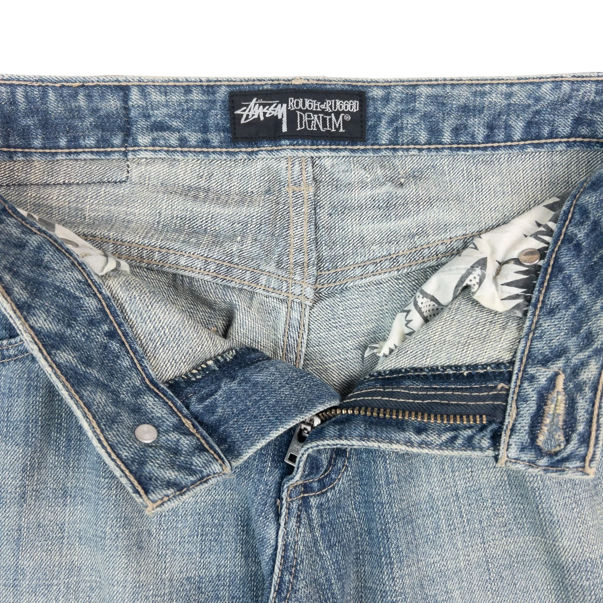 Vintage Stussy Graffiti Denim Jeans Size W28