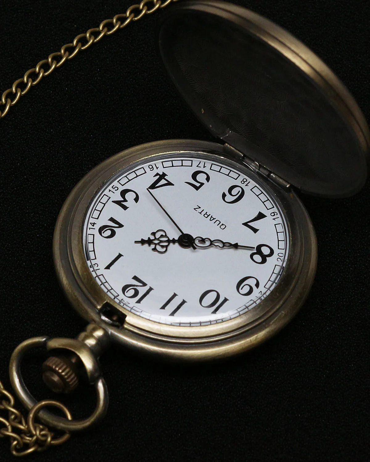 Vintage Style Art Deco Pocket Watch Pendant 3