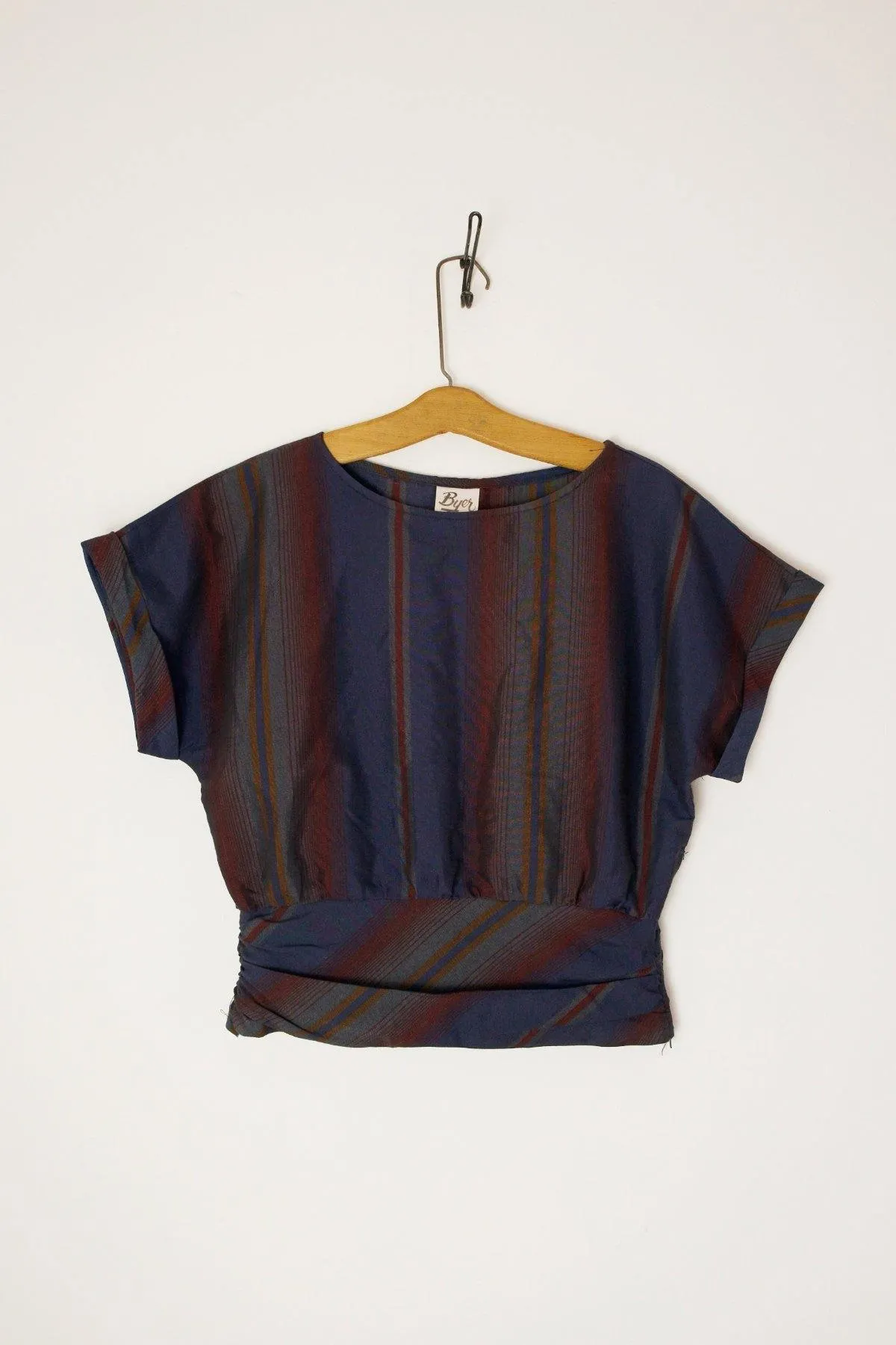 Vintage Subtle Stripe Crop Top