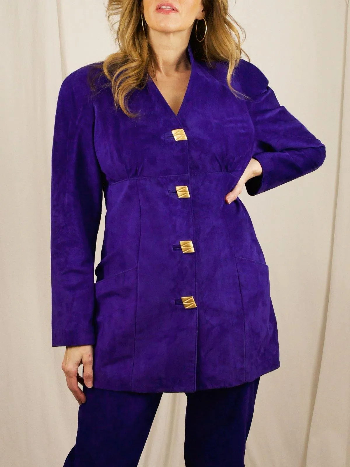 Vintage Ultraviolet Suede Set