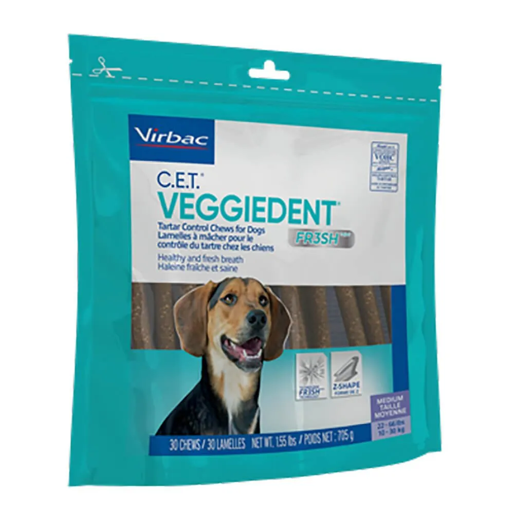 Virbac C.E.T. VeggieDent Fr3sh Dental Chews