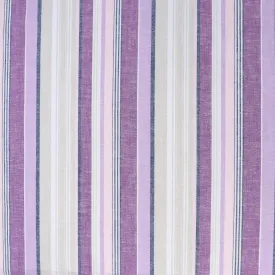 Viscose Linen - Stripe - Purples - END OF BOLT 160cm