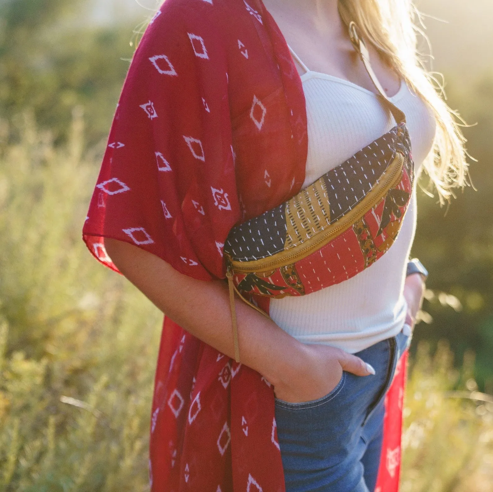 Viv Kantha Belt Bag