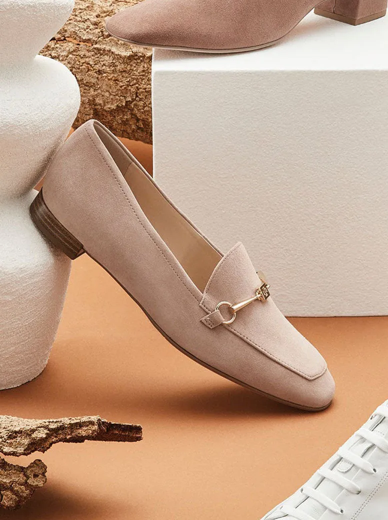 Vivienne taupe suede